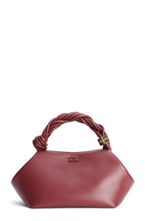 Ganni Bou Bag Small burgundy