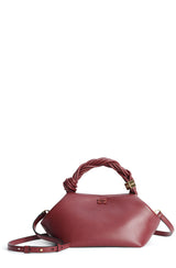 Ganni Bou Bag Small burgundy