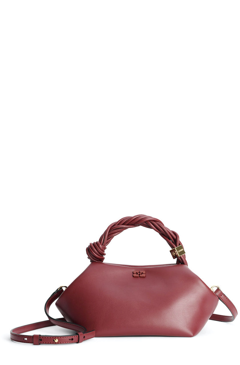 Ganni Bou Bag Small burgundy