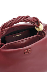 Ganni Bou Bag Small burgundy
