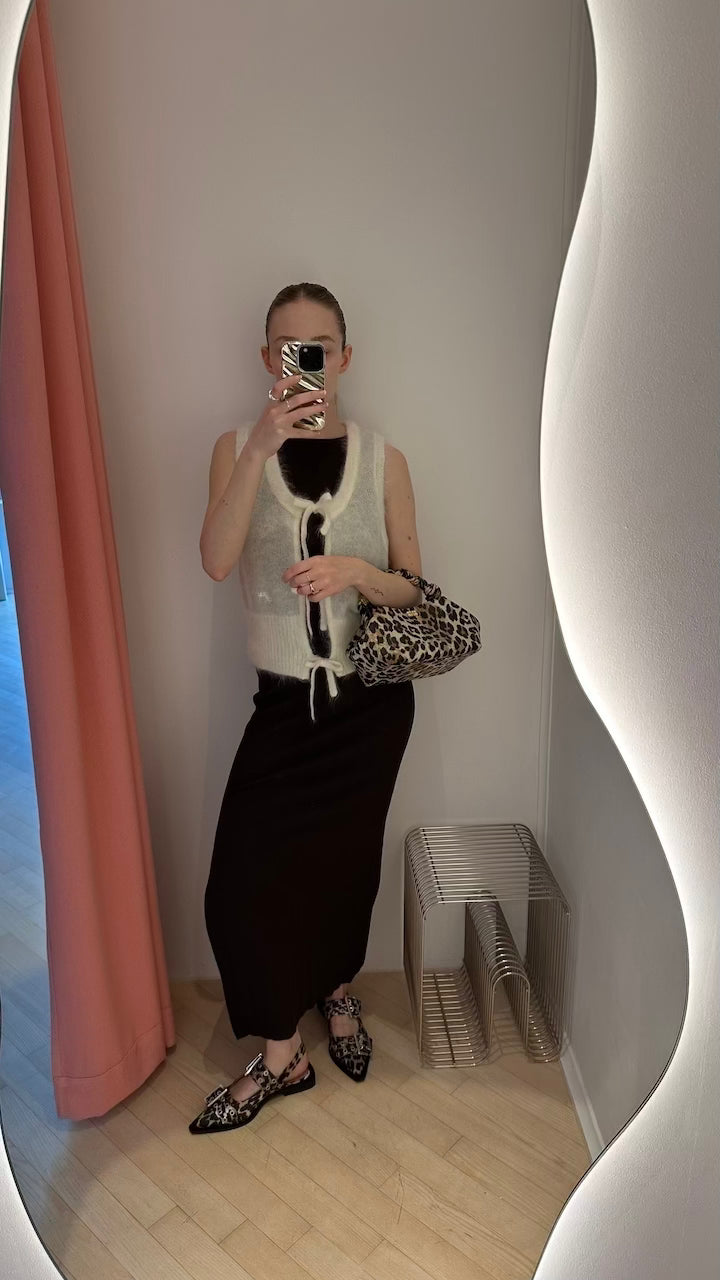 Ganni Bou Bag Small Leopard
