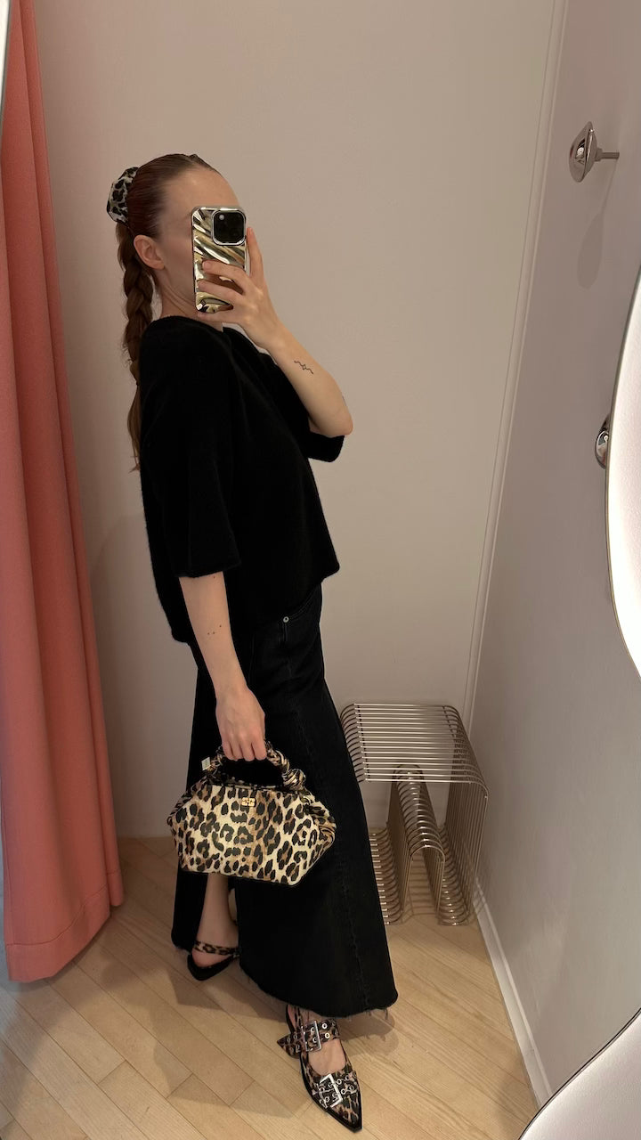 Ganni Bou Bag Small Leopard
