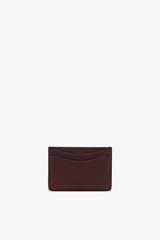 Ganni Card Holder Grained chicory coffee