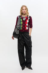 Cashmere Wool Mix Cardigan tawny port