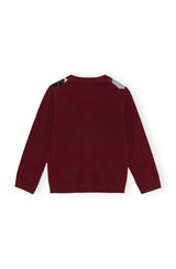 Cashmere Wool Mix Cardigan tawny port