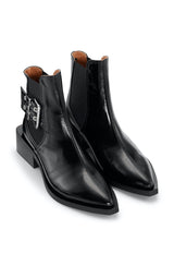 Buckle Chelsea Boots Naplack black