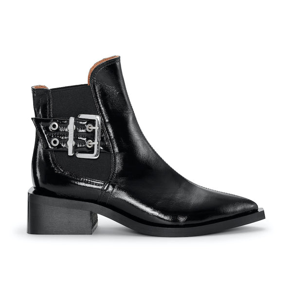 White ganni boots hotsell