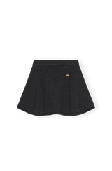 Chunky Wool Mix Mini Skirt phantom