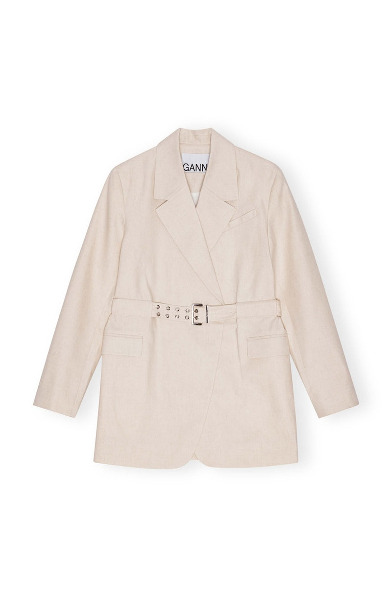Cotton Melange Tailoring Blazer angora