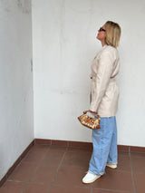 Cotton Melange Tailoring Blazer angora