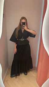 Double Eyelet Belt black
