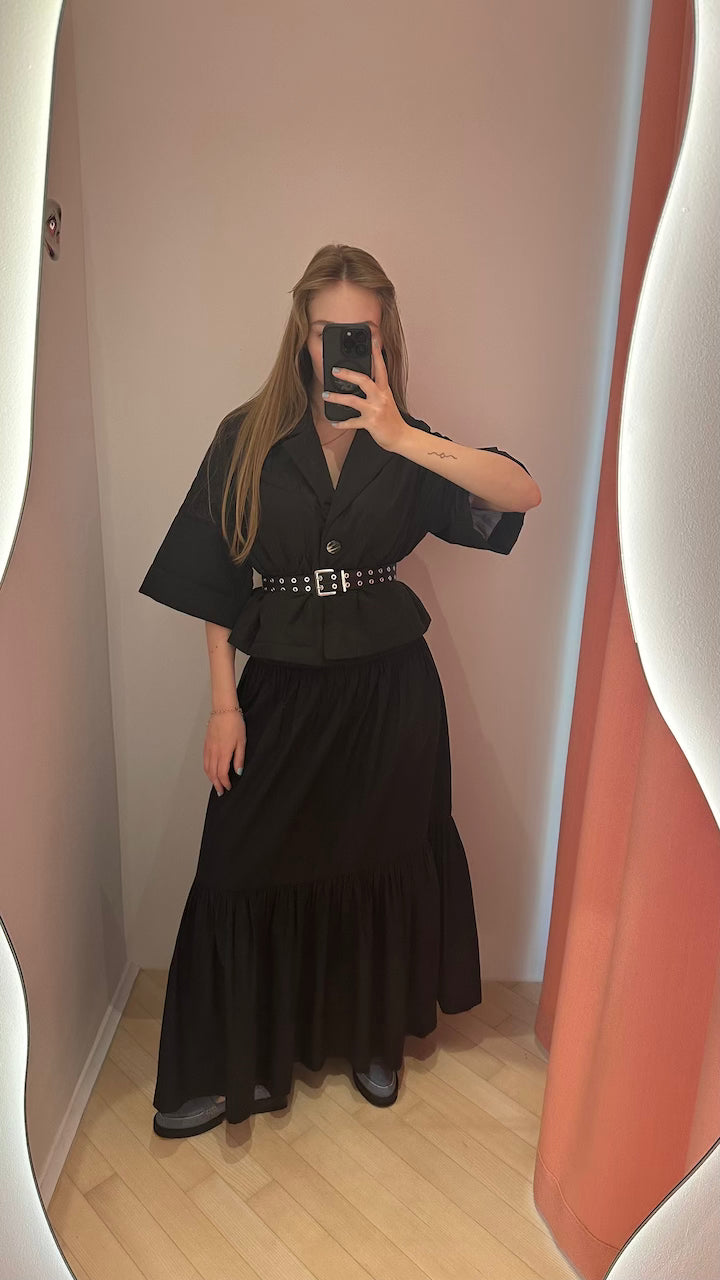 Double Eyelet Belt black