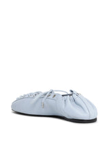 Eyelets Lace Up Ballerina niagara mist
