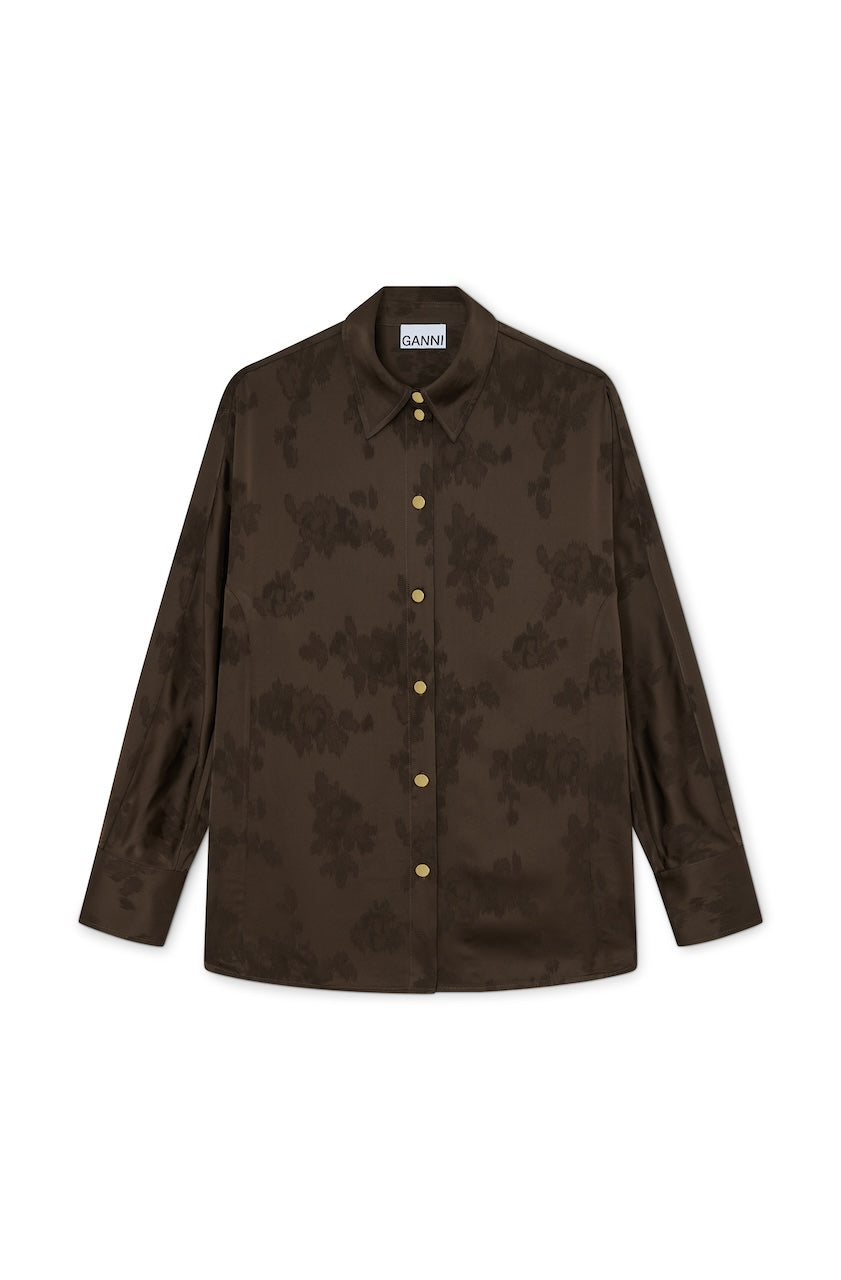 Satin Jacquard Shirt demitasse
