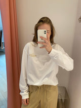 Future Heavy Jersey Palm Long Sleeve T-shirt bright white