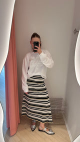 Future Viscose Rib Long Skirt multicolour
