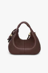 Ganni Hobo Mini Grained chicory coffee