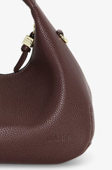 Ganni Hobo Mini Grained chicory coffee