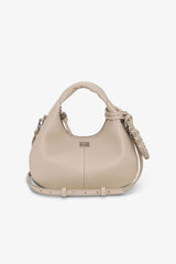 Ganni Hobo Mini Grained white pepper