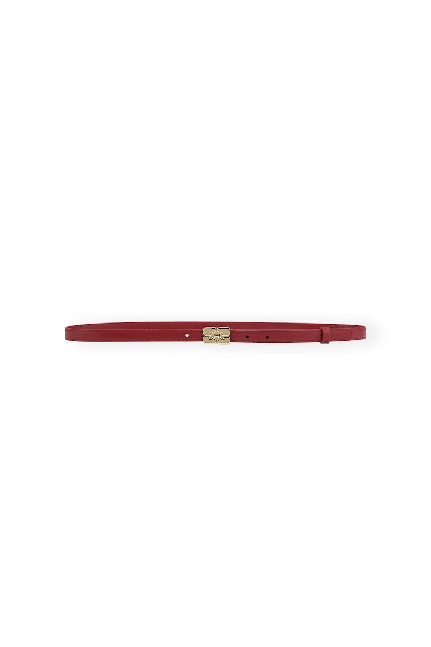 Kat Belt Small red dahlia