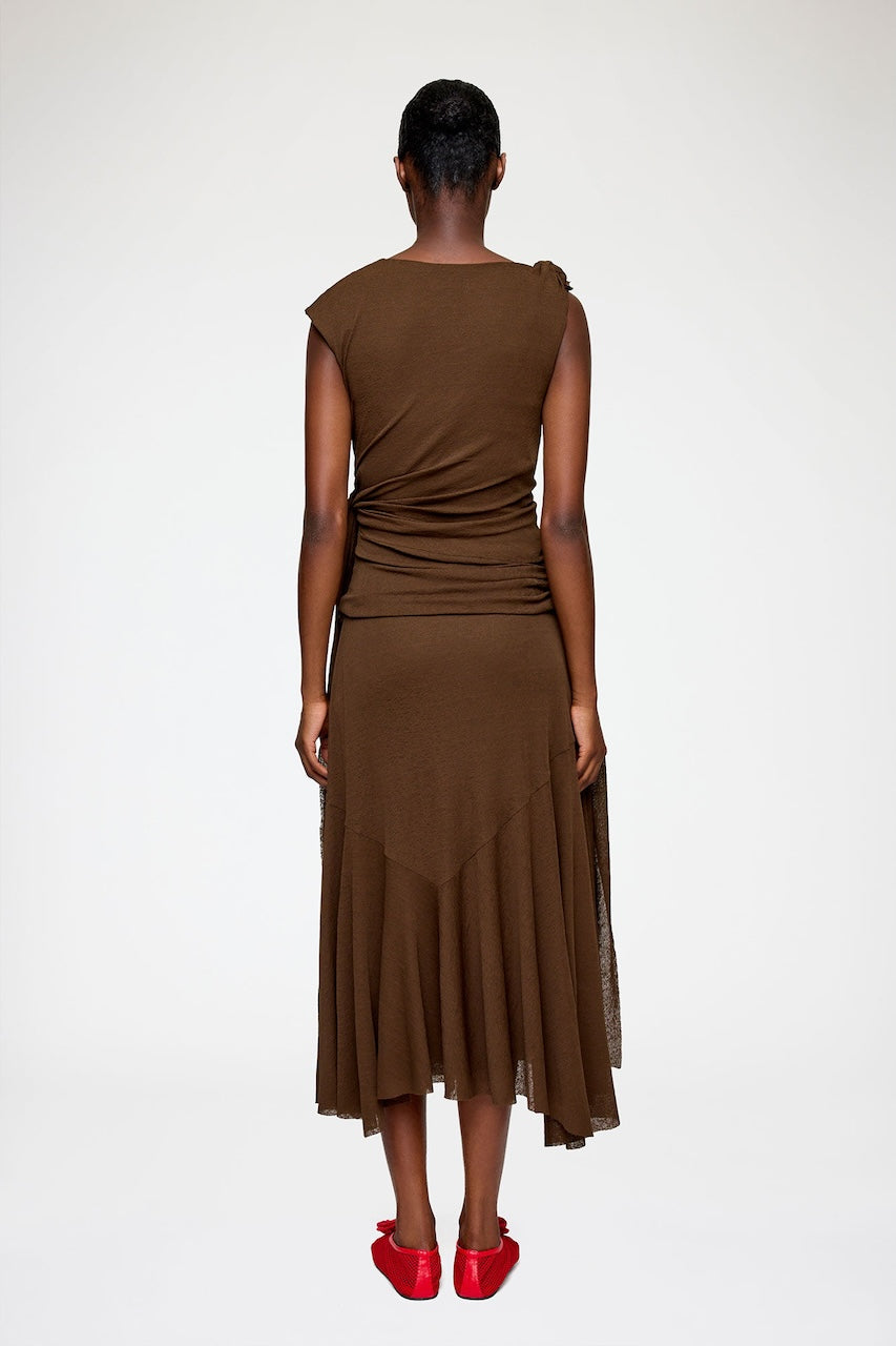 Marl Mesh Dress demitasse