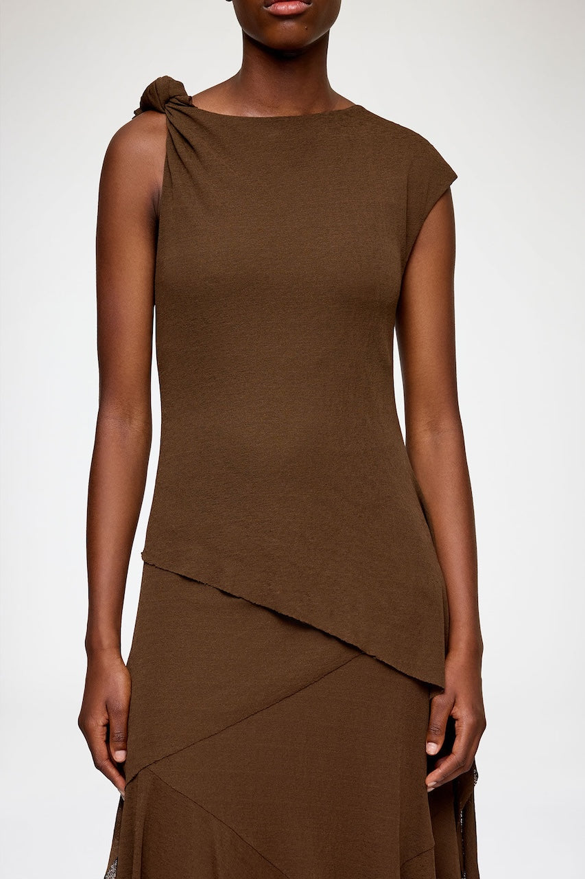 Marl Mesh Dress demitasse