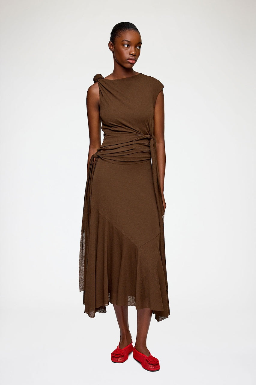 Marl Mesh Dress demitasse