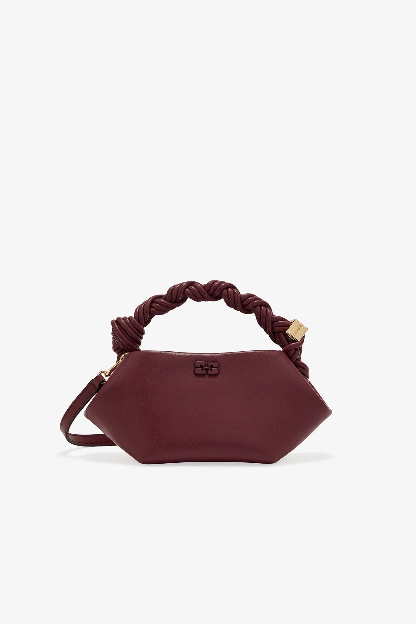 Ganni Mini Bou Bag burgundy