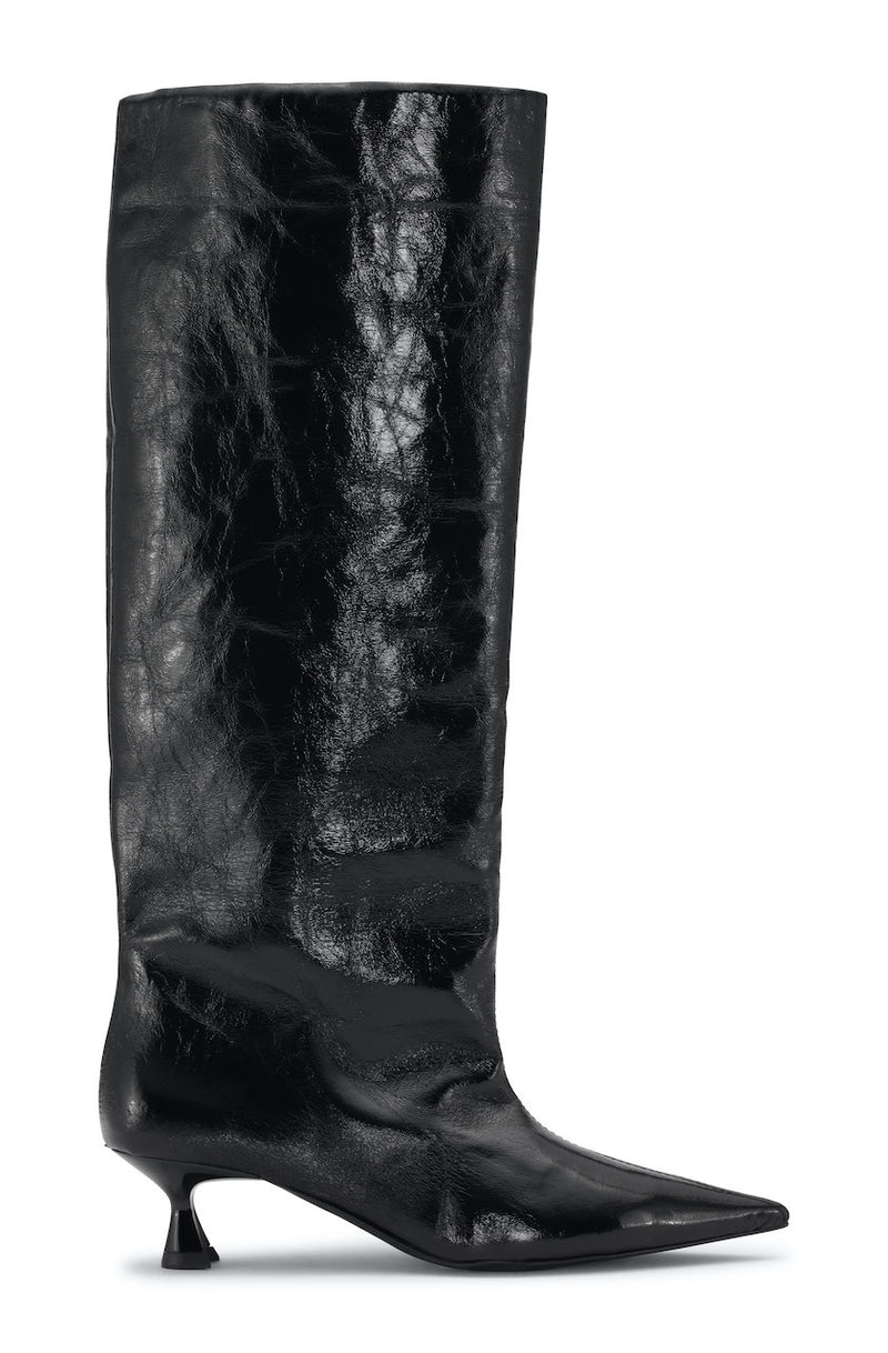 Soft Slouchy High Shaft Boot Naplack black