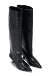 Soft Slouchy High Shaft Boot Naplack black