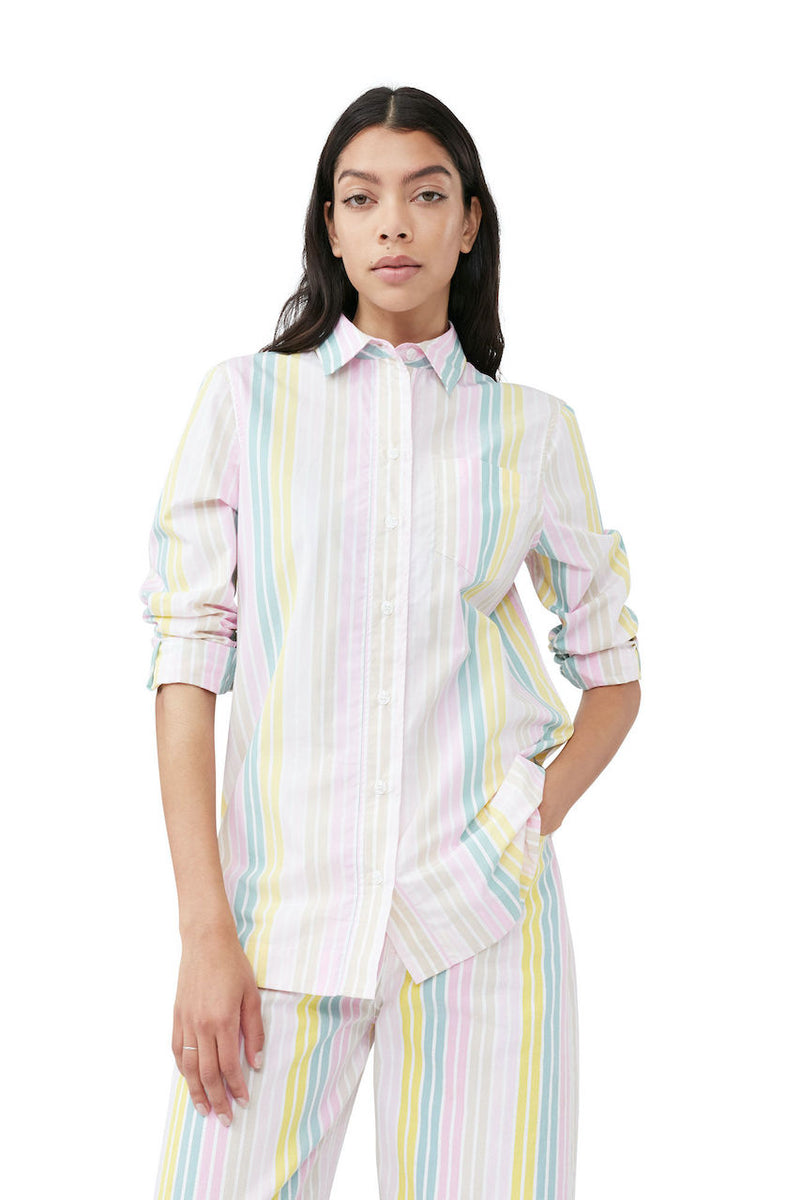 Striped Cotton Shirt multicolour