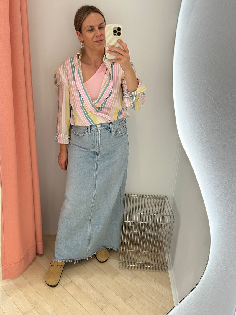 Striped Cotton Shirt multicolour