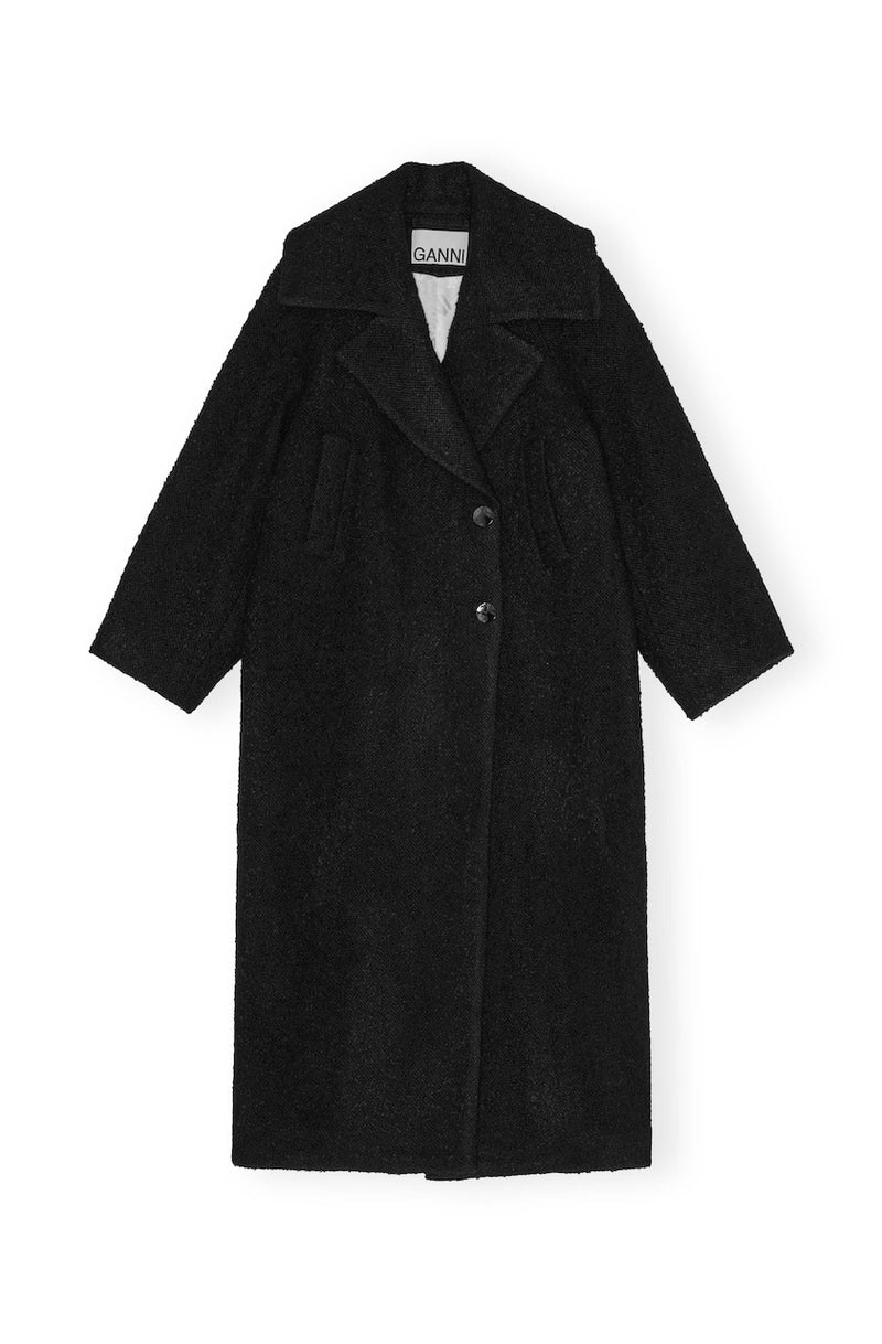 Black and white wool coat shop