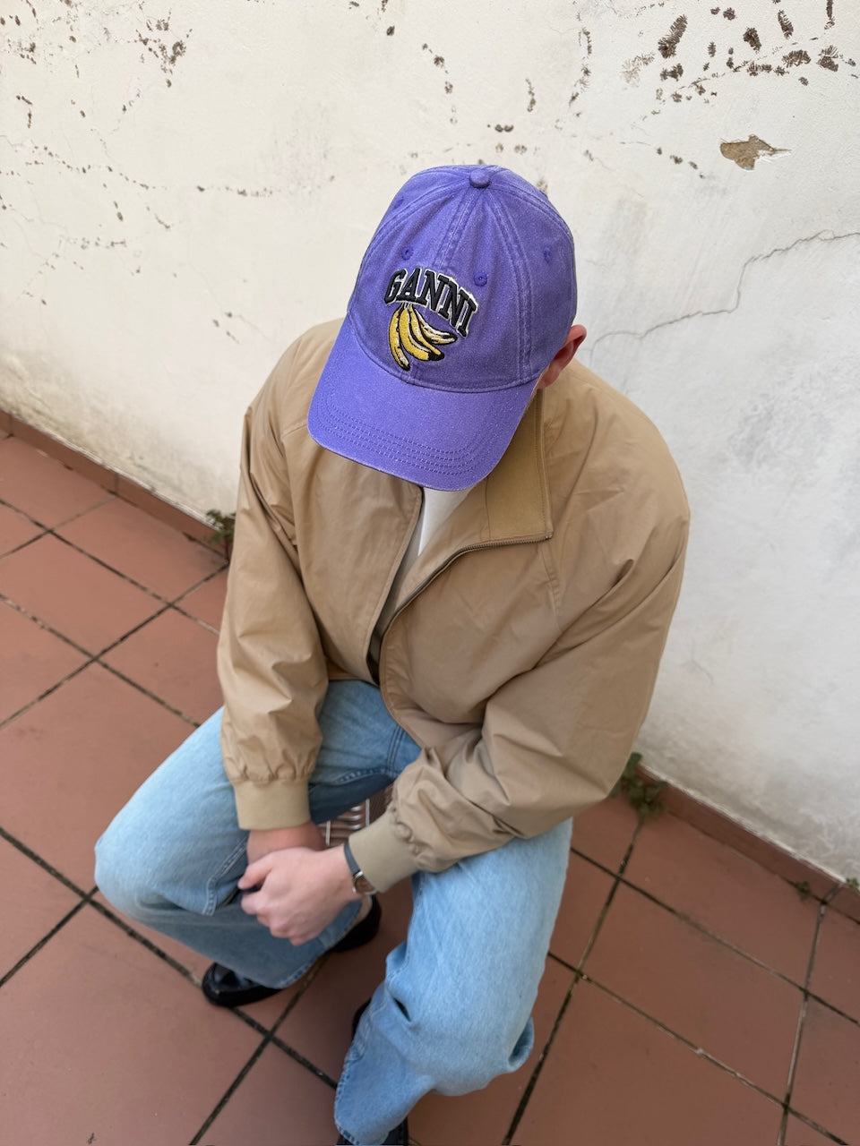 Washed Cotton Canvas Cap passion flower