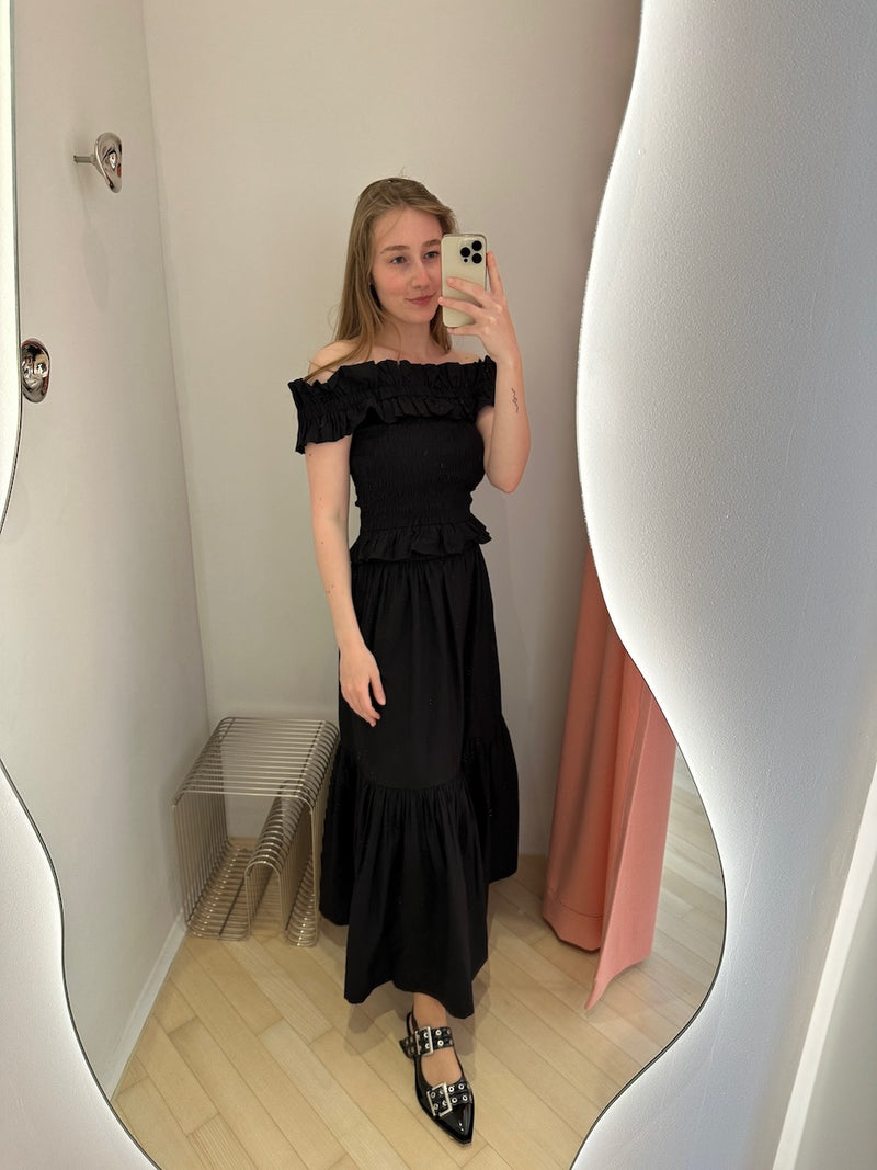 Wide Welt Buckle Ballerina Naplack black