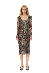 Wide Welt Buckle Ballerina Naplack leopard
