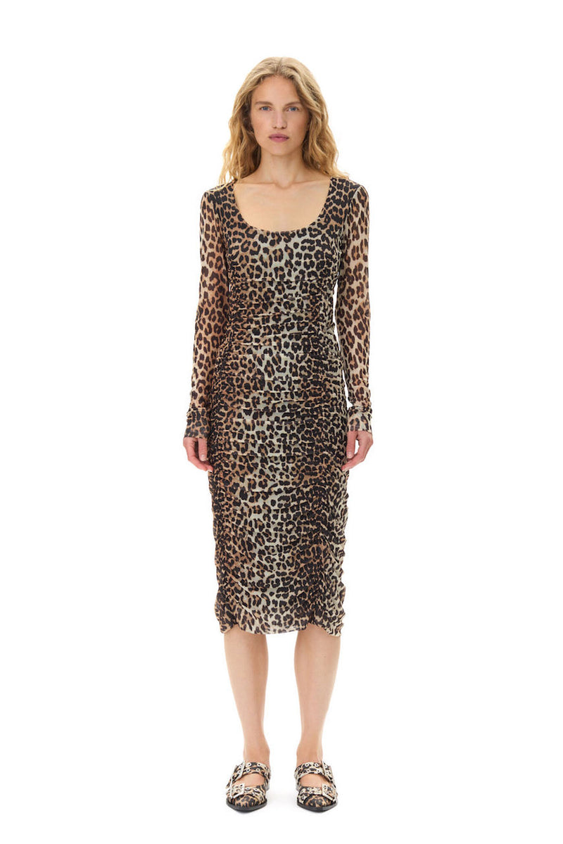 Wide Welt Buckle Ballerina Naplack leopard