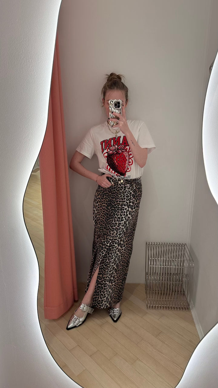 Wide Welt Buckle Ballerina Naplack silver