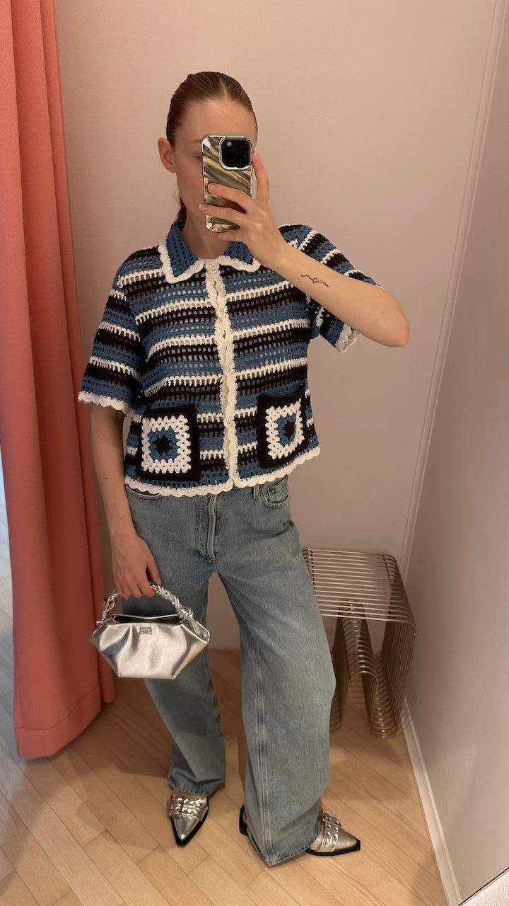 Wide Welt Buckle Ballerina Naplack silver