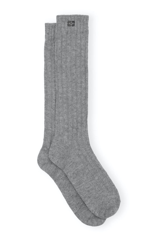 Winter Ribbed Socks frost grey