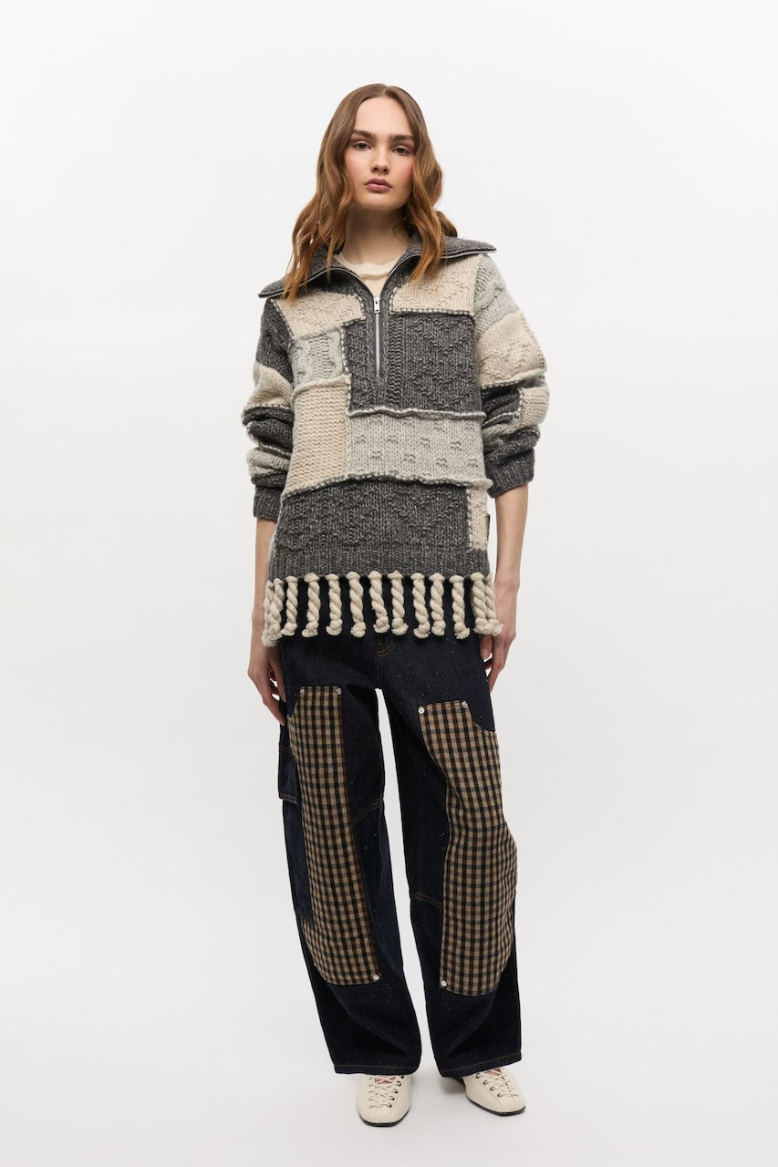 Wool Cotton Bubble Sweater multicolour