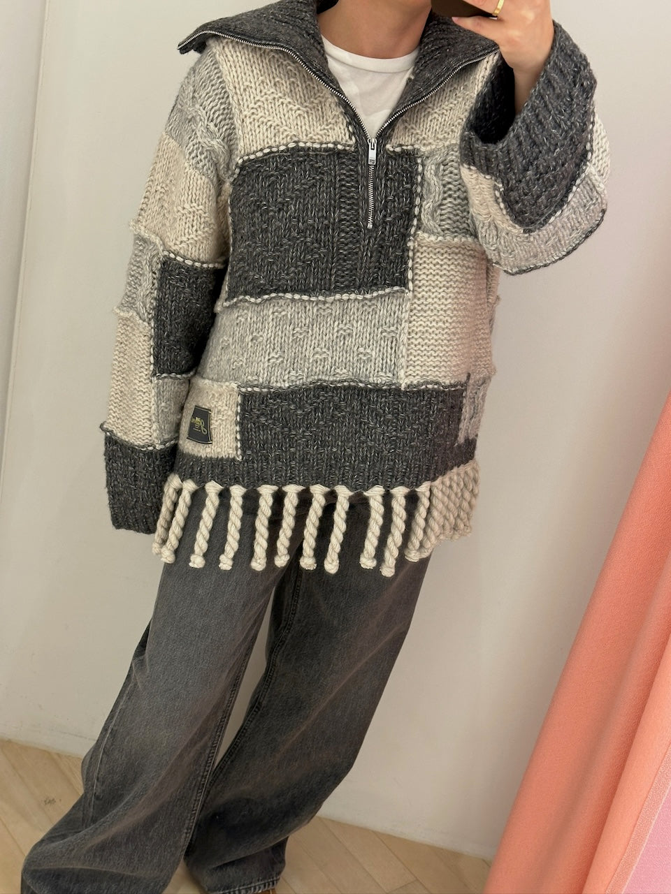 Wool Cotton Bubble Sweater multicolour
