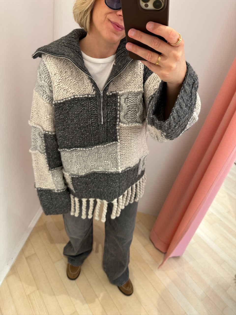 Wool Cotton Bubble Sweater multicolour