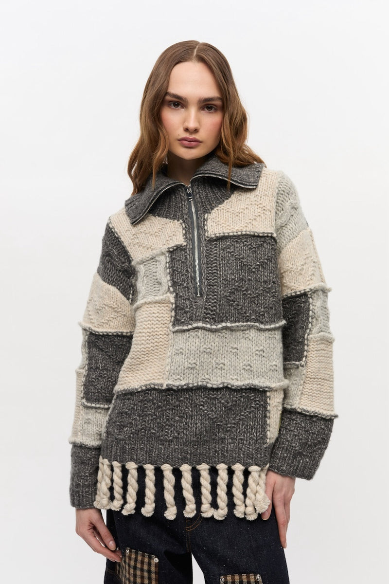 Wool Cotton Bubble Sweater multicolour