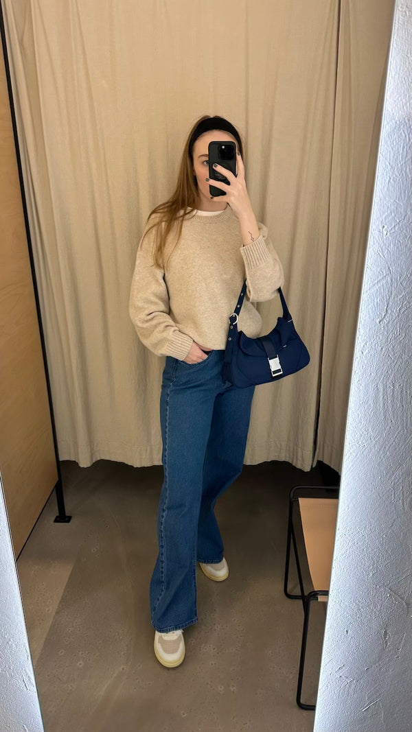 Mia Crewneck Pullover sand