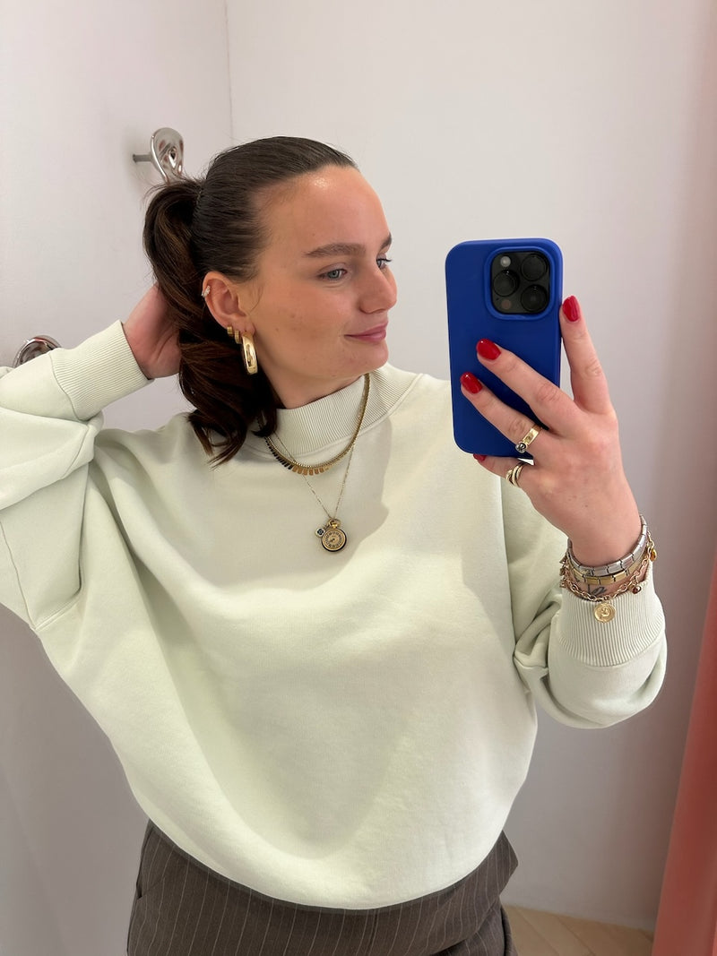 Frankie Crew Sweater light green