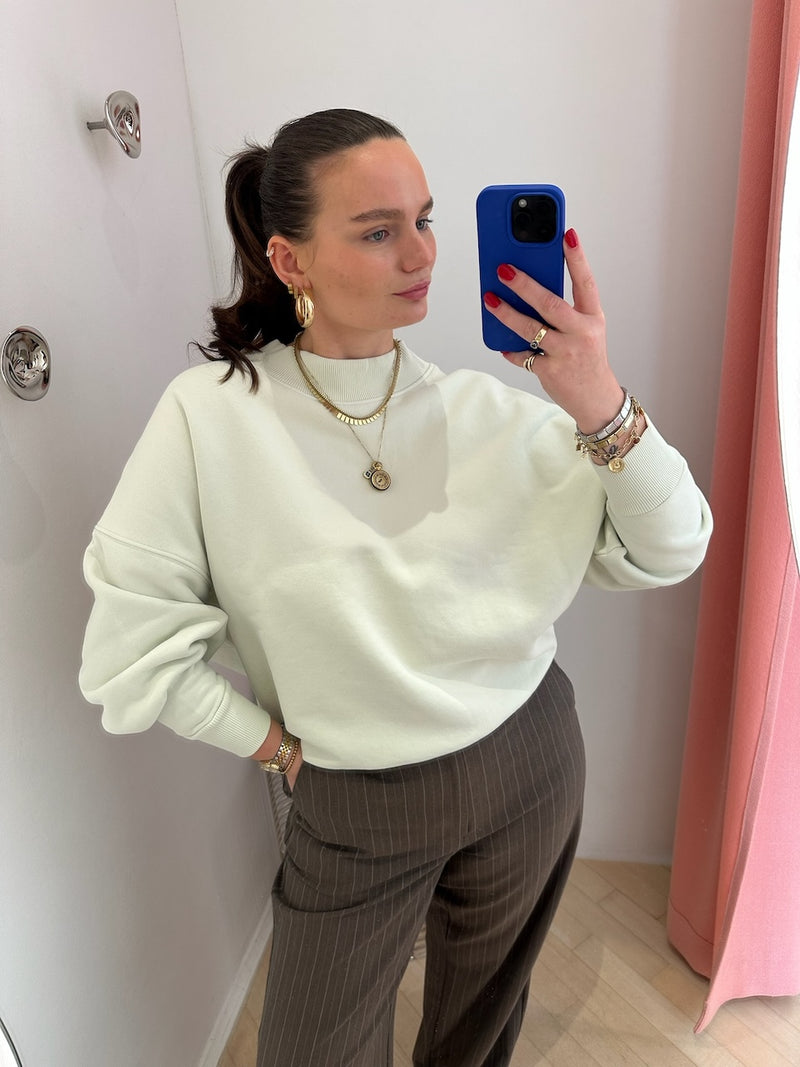 Frankie Crew Sweater light green