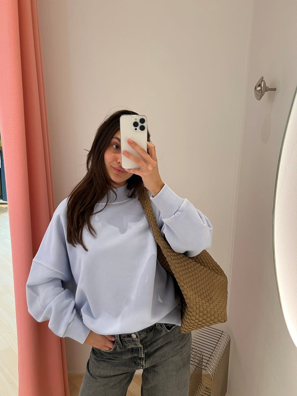 Frankie Crewneck Sweater aqua