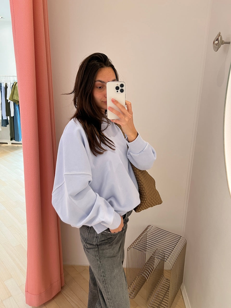 Frankie Crewneck Sweater aqua
