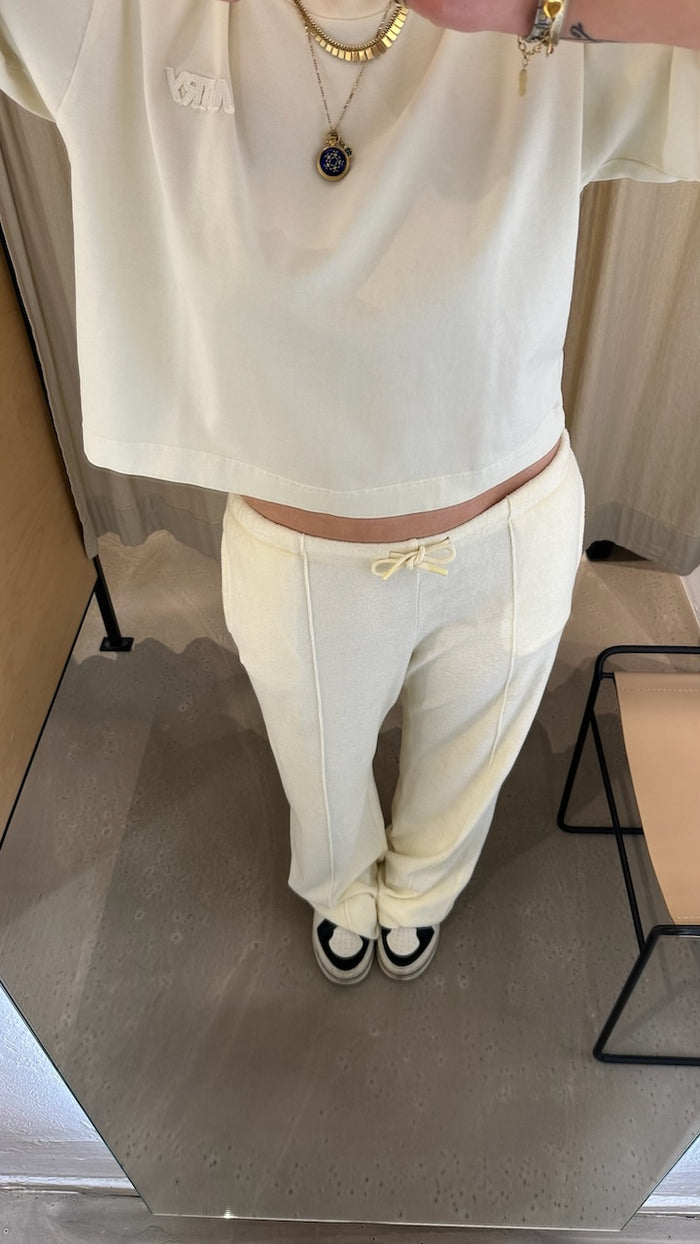 GREYMARL Frottee Pants egret – - Main Image